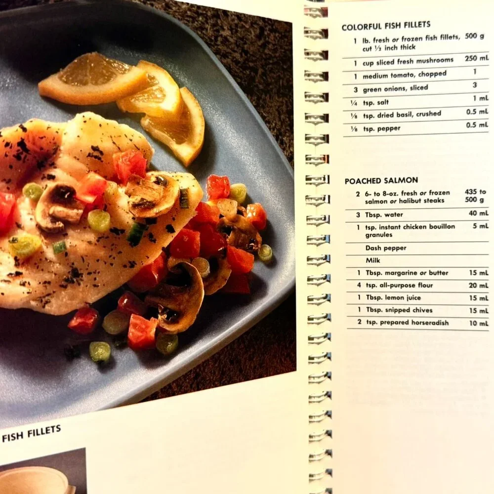 TUPPERWAVE STACK-COOKED MEALS Cookbook Vintage 1990 Microwave Menus Spiral HC. - Picture 13 of 16